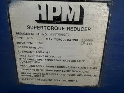 4.5″ HPM Strand Pelletizing Line – video available