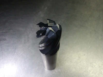 Kyocera/SGS 1" 5 Flute Carbide CR Endmill 1" Shank .19" R 38567 (LOC2180)