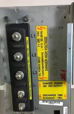 Bosch Indramat TVM AC Servo Power Supply IN: 3x220VAC OUT: 300VDC 1D