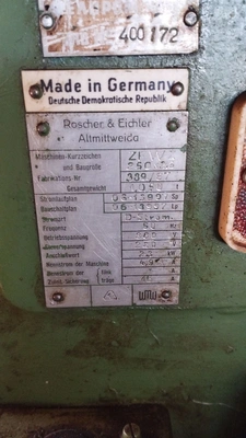 WMW MODUL Gear Hobber, in working order, visible under power