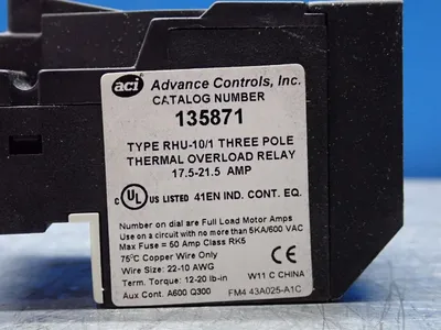 NEW ACI ADVANCED CONTROLS INC 135871