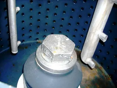 Western States 30 x 18 perforate basket centrifuge, Halar-lined.