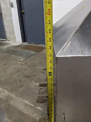 200 Gallon SS Square Hopper