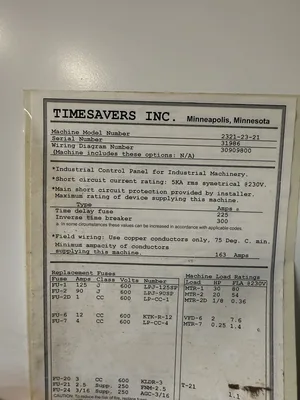 2321-23-21 | Timesaver | Sanders-Wide Belt