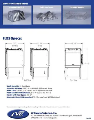 LVO FL-25 Front Load Pan Washer | Harvest Equipment and Fabrication Inc (5)