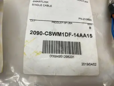 USED ALLEN-BRADLEY SER. B KINETIX SMARTLINK SINGLE CABLE NON-FLEX 15M DSL