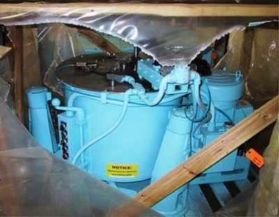 ATM/De Laval 20 x 14 solid basket centrifuge, 316SS.