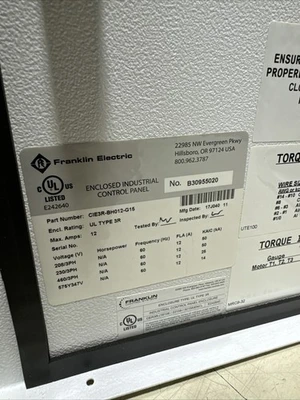 USED Franklin Electric CIE3R-BH012-G15