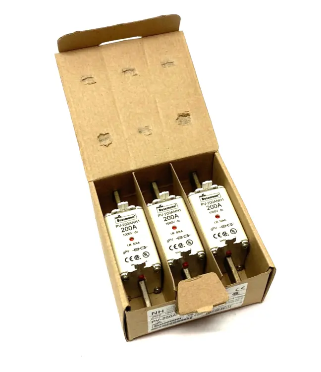 Used COOPER BUSSMANN DUAL-INDICATOR PHOTOVOLTALC FUSE 200A 1000V Fuses | Maverick Industrial Sales #1110001