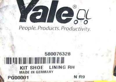 NEW YALE 580076328 SHOE LINING KIT