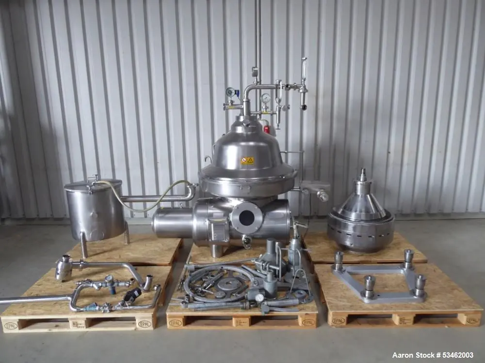 Used WESTFALIA CNB-130-01-076 Disc Automatic Centrifuges Illinois US | Aaron Equipment #84662