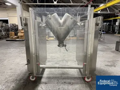 Used Patterson-Kelley 3 Cu Ft PK Blender Double Cone - V Mixers Ohio US | Federal Equipment Company #1339994