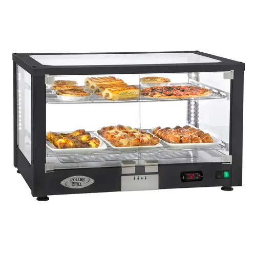 Equipex WD780B-2 30 1/2" Full Service Countertop Heated Display Case - (2) Shelves, 120v