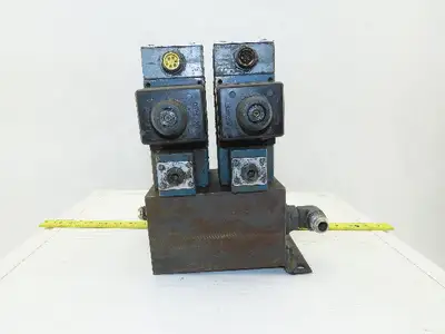 Rexroth 4WE10D31/0FCW110N9DAL 4/2 Way Hydraulic Valve Check Assembly 115V Coil