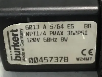 USED BURKERT 6013 A 5/64 EG BR
