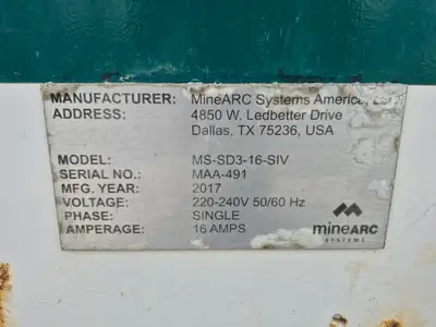 Used 2017 MINEARC MS-SD3-16-SIV Protection Chambers British Columbia CA | Lenmark #1442962