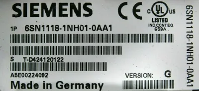 USED SIEMENS 6SN1123-1AB00-0HA2 SIMODRIVE LT-MODULE VER.A 6SN1118-1NH01-0AA1