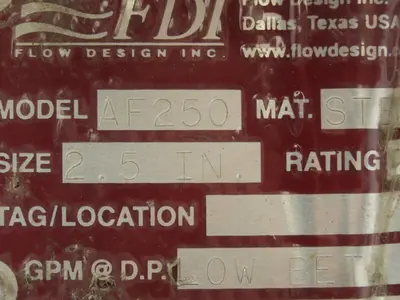 FDI Flow Design AF-250 Balancing Valve 2-1/2" Flanged Butterfly Shut-Off #150