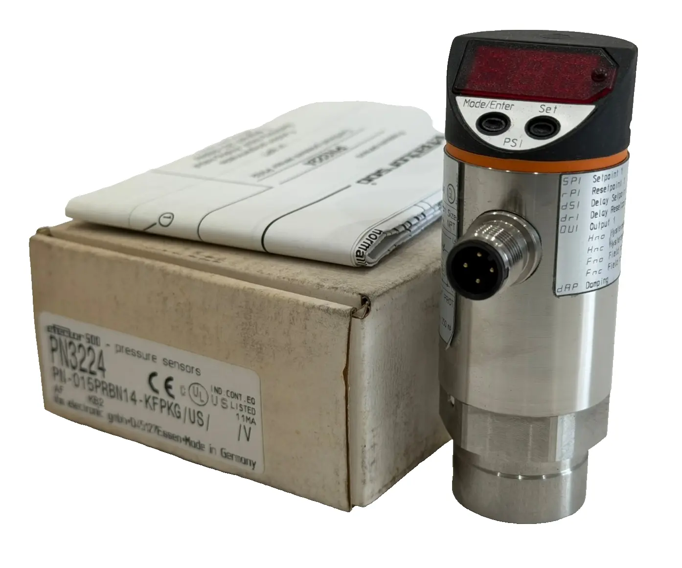 NEW EFECTOR PN-015PRBN14-KFPKG/US V-PN3224 PRESSURE SENSOR PN3224