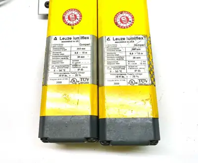 Used LUMIFLEX LIGHT CURTAIN RECEIVER AND TRANSMITTER Light Curtains & Grids | Maverick Industrial Sales #1104532