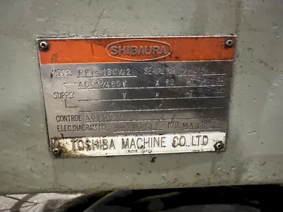 60" X 60" SHIBAURA MODEL #BFT-13CW2 T-SLOTTED ELECTRIC POWERED ROTARY TABLE: STOCK #19526