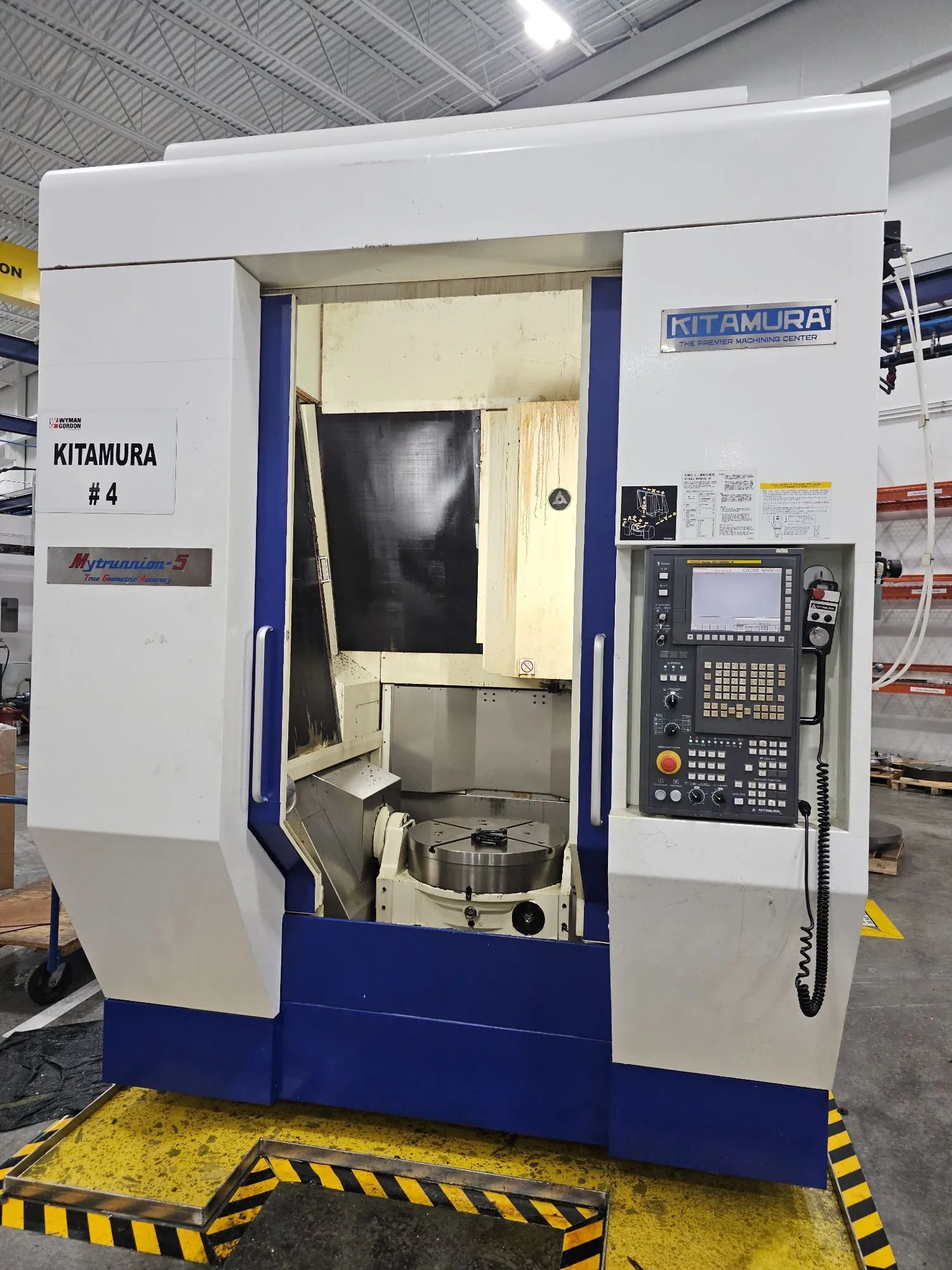 2017 Kitamura My-Trunnion 5-Axis w/Fanuc Series 30i Model B-CNC Controls Machine #4