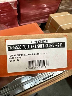 Used SALICE 755/533 FULL EXT. SOFT CLOSE - 21" Slides Florida US | MachineryMax #1437704