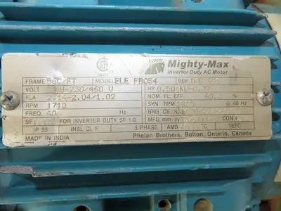 Pulsafeeder Pulsar 25H Hydraulic Diaphragm Metering Pump 17.5 GPH 1/2" Flanged