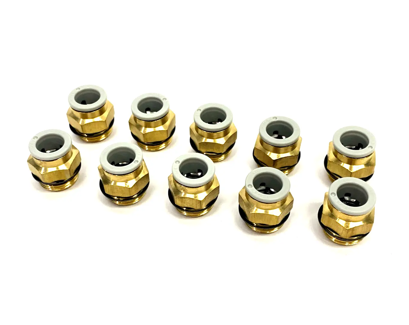 KQ2H10-U03A | SMC  Pneumatic One-Touch Fitting 10mm Tube O.D. G 3/8" LOT OF 10 - New Other