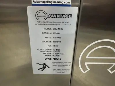 New | in-Stock 2026 ADVANTAGE SRV-1045 Temperature Controls Massachusetts US | Absolute Machinery #1222792