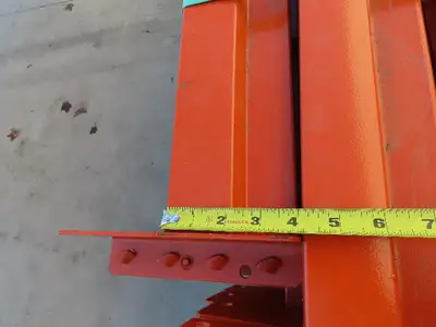 Interlake Teardrop Pallet Rack Racking Step Beam Crossmember 10' 120"x4" 3640 LB