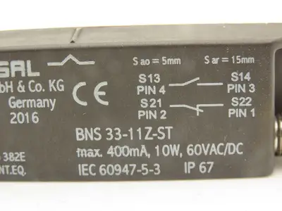 Schmersal BNS 33-11Z-ST Magnetic Safety Sensor 400mA 10W 60V AC/DC Lot of 2