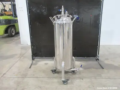 Lot of (2) Used USA Lab 100LB Jacketed Tanks – 304 Stainless Steel, 60L Capacity