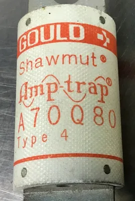 Gould Shawmut A70Q80 Type 4 Fuse 80 Amps 700 VAC 4D
