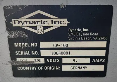 USED 2007 DYNARIC, INC. CP-100