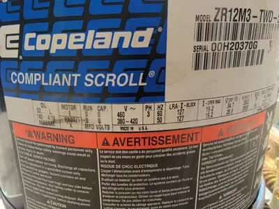 USED COPELAND ZR12M3-TWD-961