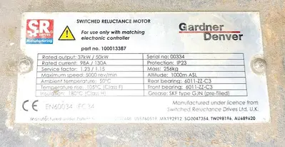 USED 2010 GARDNER DENVER 37SR-10A
