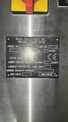 Used 2016 ROSS IN850 Tray Sealers Illinois US | M&M Equipment Corp. #1228286