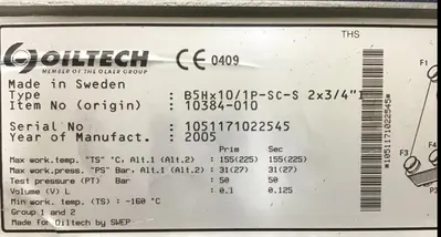 Used OILTECH B5HX10/1P-SC-S Heaters | Ideal Machinery #665076
