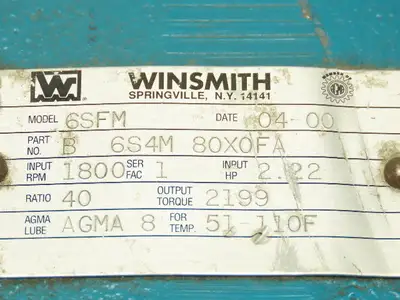 Crane Ferguson Para-Dex P-500 Parallel Shaft Index Drive w/ 40:1 Reducer C-Face