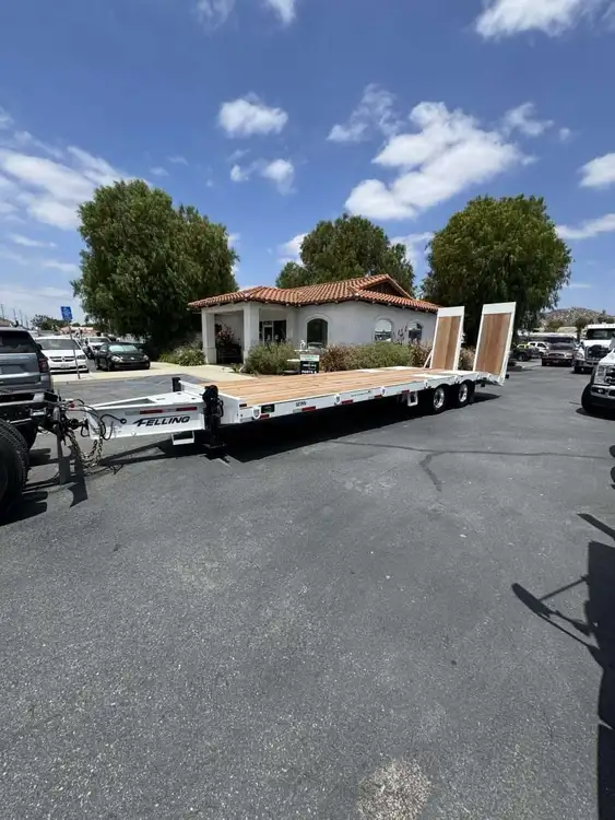 New | in-Stock 2027 FELLING FT-45-2-LP Flatbed Trailers California US | Commerce Truck Equipment Sales #1548760