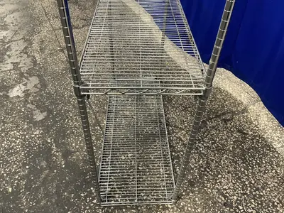 Intermetro Industries Corp. Four 47.5”x18” Adjustable Height Shelves Super Erecta Wire Rack Shelving