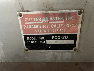 Used CUTTERMASTER FCG-30 Tool & Cutter Grinders California US | Wheeler Machinery Sales #477468