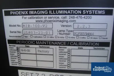 USED Phoenix Imaging PHOENIX IMAGING ILLUMINATION SYSTEM, MODEL MIB-100-V2