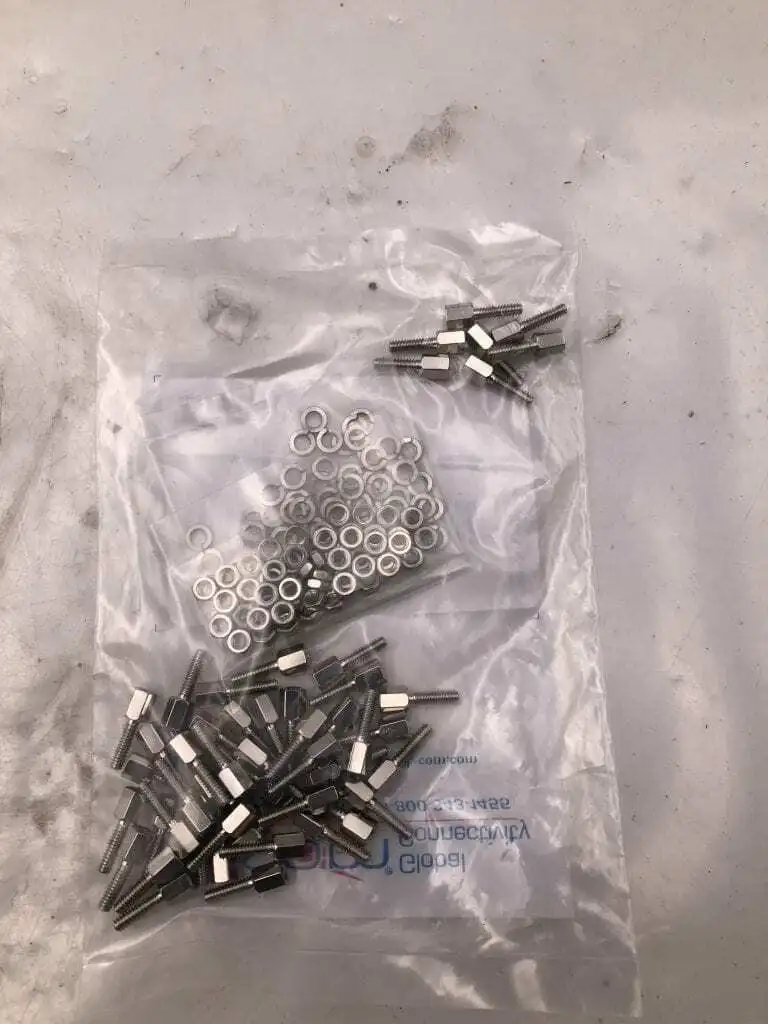 L-COM Global Connectivity SDG400 Nickel Plated Jack Screws 4-40 UNC-2B NIB of 50