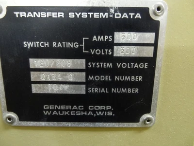 USED GENERAC SD13017872