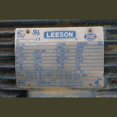 Leeson 7.5 HP Electric Motor