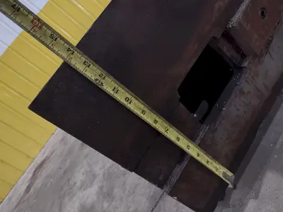 12' X 4' X 14" T-SLOTTED FLOOR PLATE: STOCK #23500