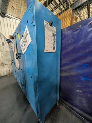 Stronghold 2-Door Material Locker 72" x 24" x 77-1/2"H; W/ Lathe & some Mill tooling