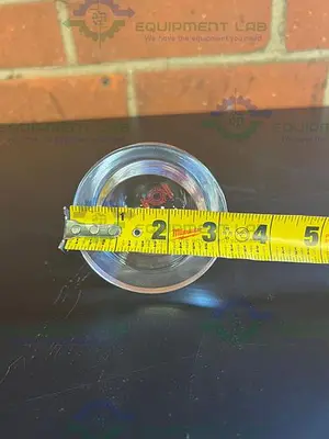 USED BUCHI AG BOROSILICATGLAS 3.3 KATALOG 8801 GLASS SPHERICAL CAP STYLE STOPPER 3"